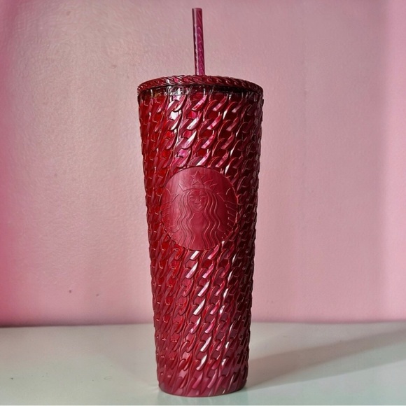 Starbucks Accessories - Starbucks Christmas Collection 2024 Red 24oz Tumbler Lid Straw